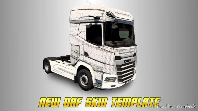NEW DAF XG Skin Template for Euro Truck Simulator 2