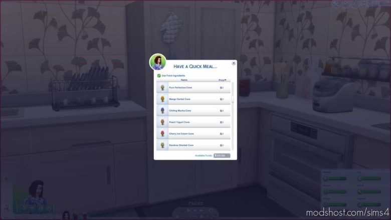 ALL Kinds Of ICE Cream From The Fridge for The Sims 4