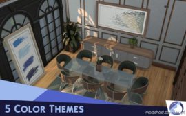 Sims 4 Interior Mod: Eetkamer Dining Room (Image #4)