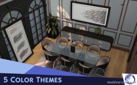 Sims 4 Interior Mod: Eetkamer Dining Room (Image #7)