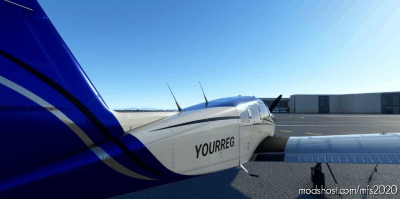 JF PA28R Turboarrow IV ‘Shineyblue’ With Your REG Of Choice for Microsoft Flight Simulator 2020