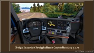 ETS2 Freightliner Mod: Beige Interior For Freightliner Cascadia 2019 (Image #2)