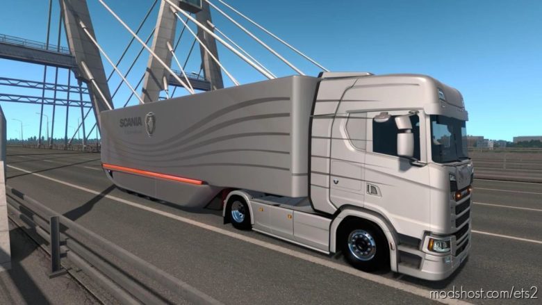 Mercedes Aerodynamic Trailer V1.2.3 [1.40] for Euro Truck Simulator 2