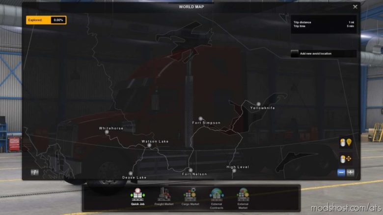 Promods Complete North American Map Background for American Truck Simulator