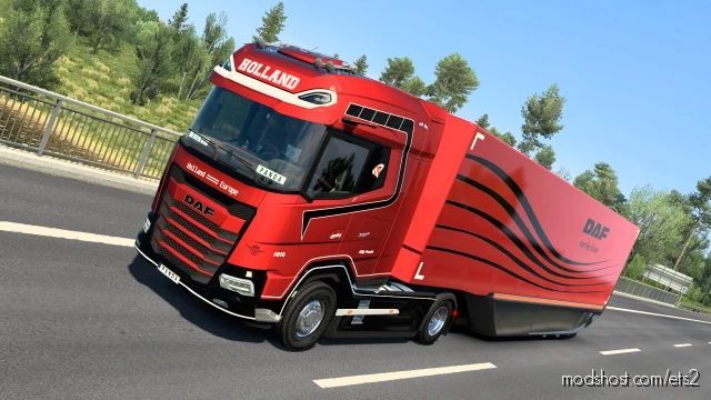DAF Skin For MB Aerodynamic Trailer for Euro Truck Simulator 2