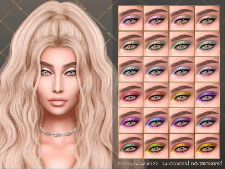 [Cosmetics] Eyeshadow #122 for The Sims 4
