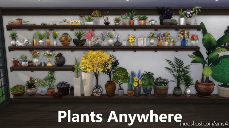 Clutter Anywhere Part Five – Plants for The Sims 4