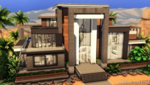 Super Modern Mansion – NO CC for The Sims 4