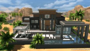 Sims 4 House Mod: Super Modern Mansion – NO CC (Image #5)