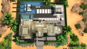 Sims 4 House Mod: Super Modern Mansion – NO CC (Image #6)