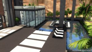 Sims 4 House Mod: Super Modern Mansion – NO CC (Image #13)