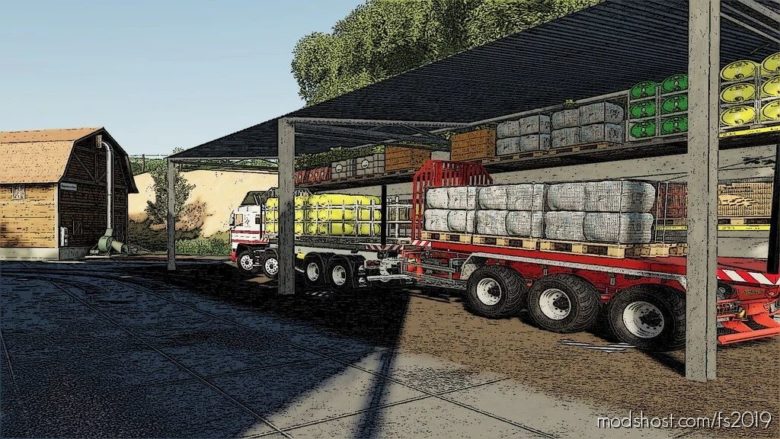 Warehouse Of Products ON Pallets for Farming Simulator 19