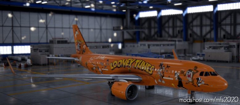A320NEO Lonny Tunes Livery “That’s ALL Folks” for Microsoft Flight Simulator 2020