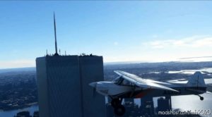 NEW York, “Twin Towers” World Trade Center Before 2001. NY for Microsoft Flight Simulator 2020
