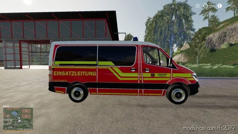 Command Vehicle Fire Brigade Rosenholz for Farming Simulator 19