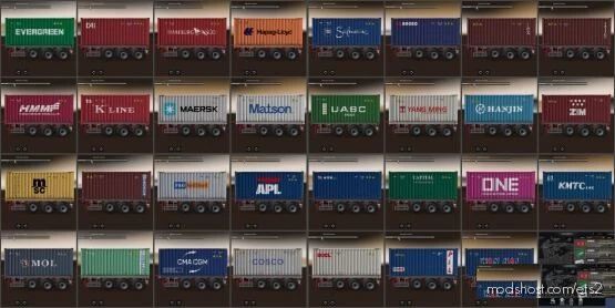 Shipping Container Cargo Pack V2.3 By Satyanwesi [1.40] for Euro Truck Simulator 2
