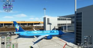 MSFS 2020 737-MAX Livery Mod: 737-Tudo Azul (Image #3)