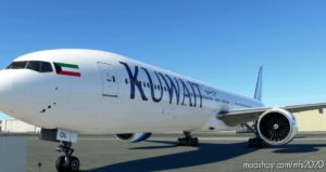 MSFS 2020 777-300ER Livery Mod: Captainsim B777-300ER Kuwait Airways (Image #2)