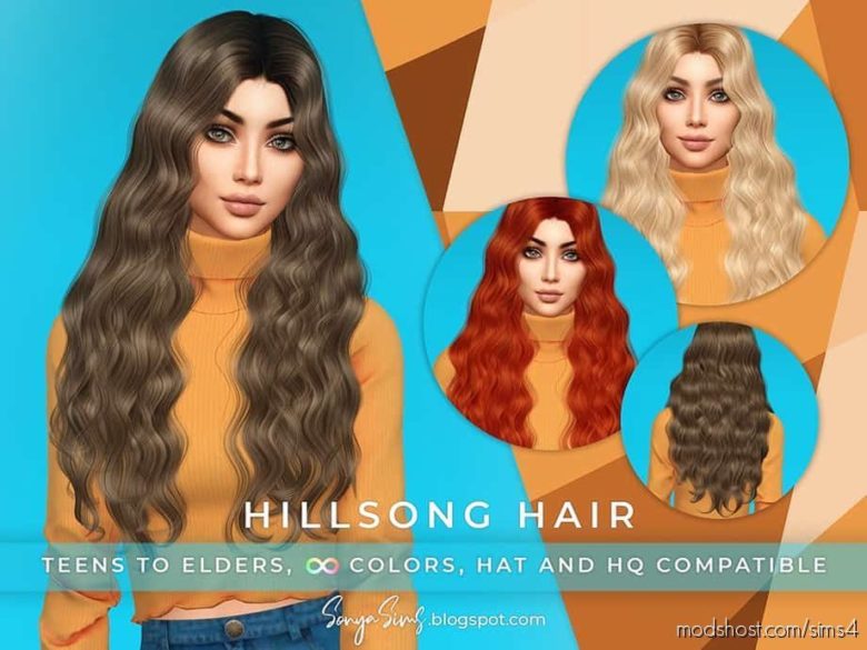 Hillsong Hair for The Sims 4