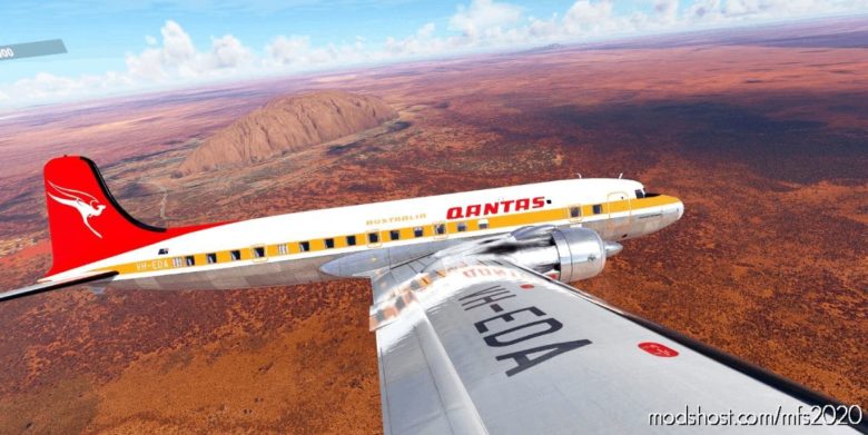 Pmdg Qantas DC-6B Vh-Eda (Fictional) V1.1 for Microsoft Flight Simulator 2020