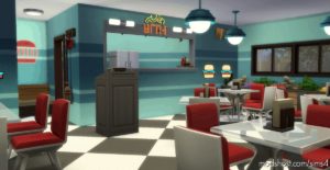 Sims 4 House Mod: Burgertime Diner (Image #9)