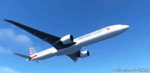 MSFS 2020 Boeing Livery Mod: American Airlines Captainsim 777-300ER 8K (Image #3)