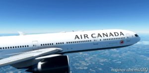 MSFS 2020 Canada Livery Mod: AIR Canada Captainsim 777-300ER 8K (Image #2)