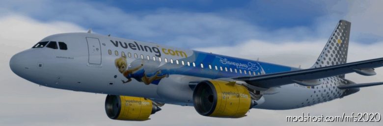 A32NX Vueling Disney Livery 8K for Microsoft Flight Simulator 2020
