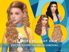 LET There BE Light Hair For Kids for The Sims 4