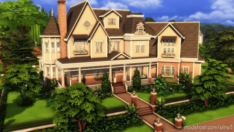 Victorian Manor House – NO CC for The Sims 4