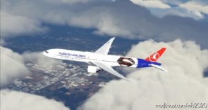 MSFS 2020 Boeing Livery Mod: Turkish Airlines Batman V Superman For Captainsim B777-300ER Tc-Jjn V1 (Image #2)