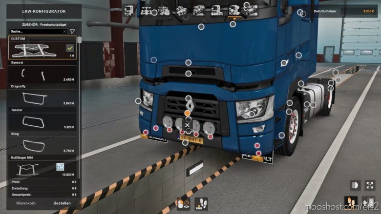 Bottom Slots For Renault Range T [1.40] for Euro Truck Simulator 2