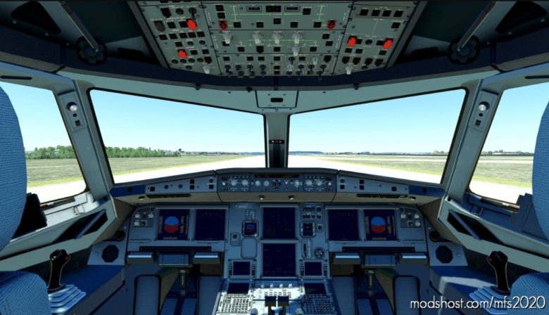 [A32NX] Clean Glareshield & Darker FCU for Microsoft Flight Simulator 2020