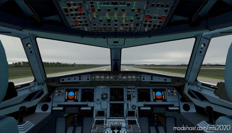 [A32NX] Cockpit Blue Version for Microsoft Flight Simulator 2020