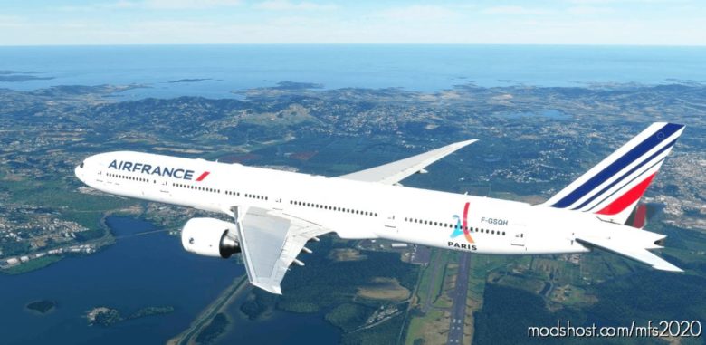AIR France “Olympic Games 2024 / Jeux Olympiques 2024” Captainsim 777-300ER 8K for Microsoft Flight Simulator 2020