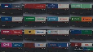Shipping Container Cargo Pack V2.3 for American Truck Simulator