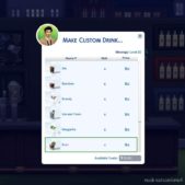 Sims 4 Mod: Custom Drink Interactions (Image #4)