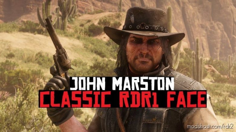 John Marston Classic RDR1 Face for Red Dead Redemption 2