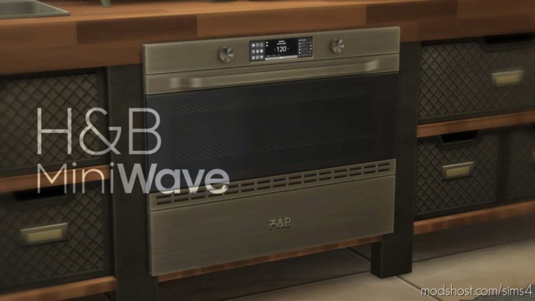 H&B Miniwave – Counter Slot Oven for The Sims 4