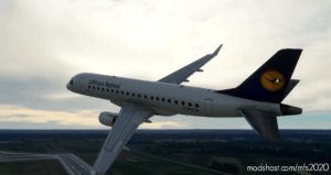 MSFS 2020 Lufthansa Livery Mod: Embraer 175 Lufthansa 4K (Image #3)