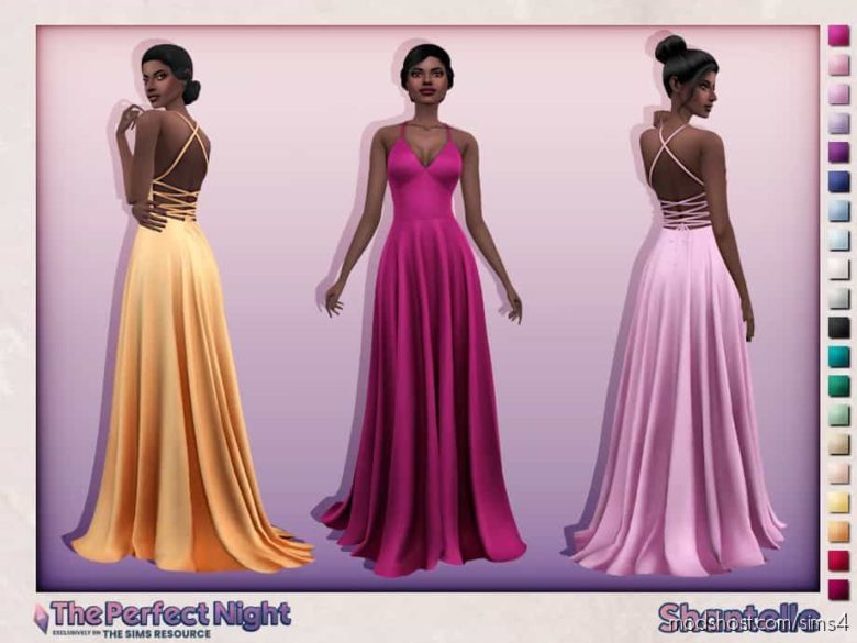 The Perfect Night – Shantelle Dress for The Sims 4