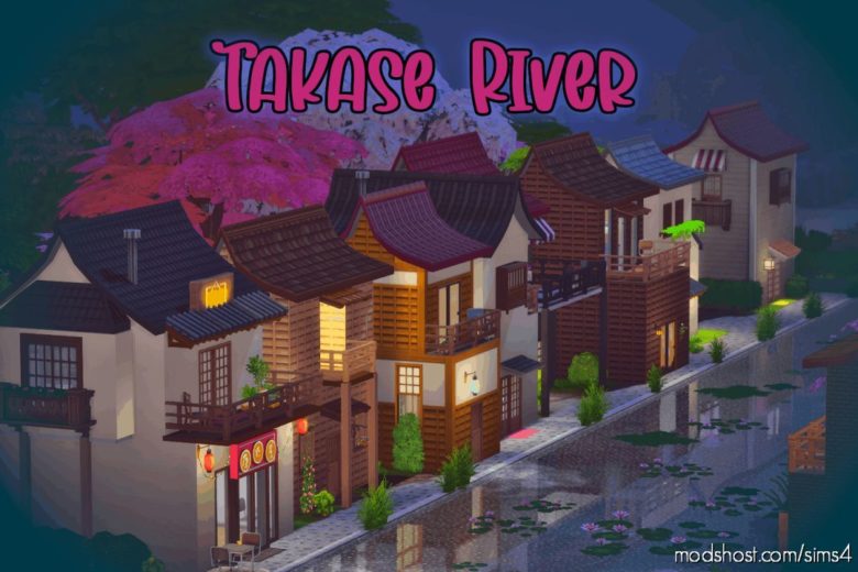 Takase River (NO CC) for The Sims 4