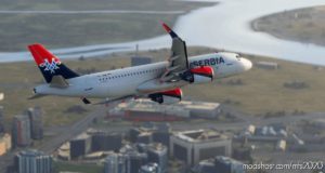 MSFS 2020 8K Livery Mod: Airserbia – Airbus A320Neo | Cockpit & Exterior (8K Textures, A32NX Supported) (Image #3)