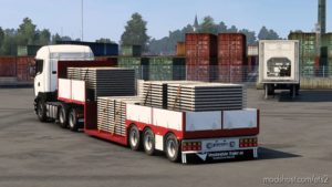 ETS2 Mod: JS Well-Trailer Flatbed 1.41.X (Image #2)