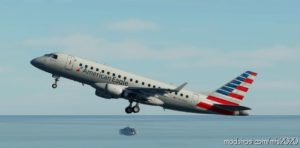 MSFS 2020 Embraer Livery Mod: American Eagle Embraer 175 Virtuacol 8K (Image #2)