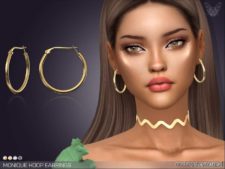 Monique Hoop Earrings for The Sims 4