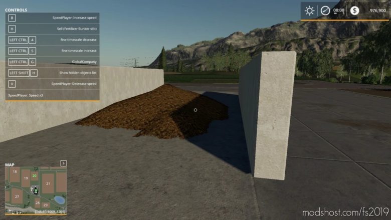 Fertilizer Bunker Silo for Farming Simulator 19