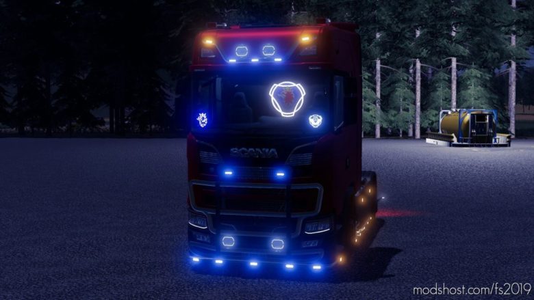 Prefab Scania Illuminated Deco for Farming Simulator 19