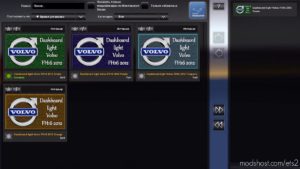 Dashboard Light Volvo FH16 2012 Pack for Euro Truck Simulator 2