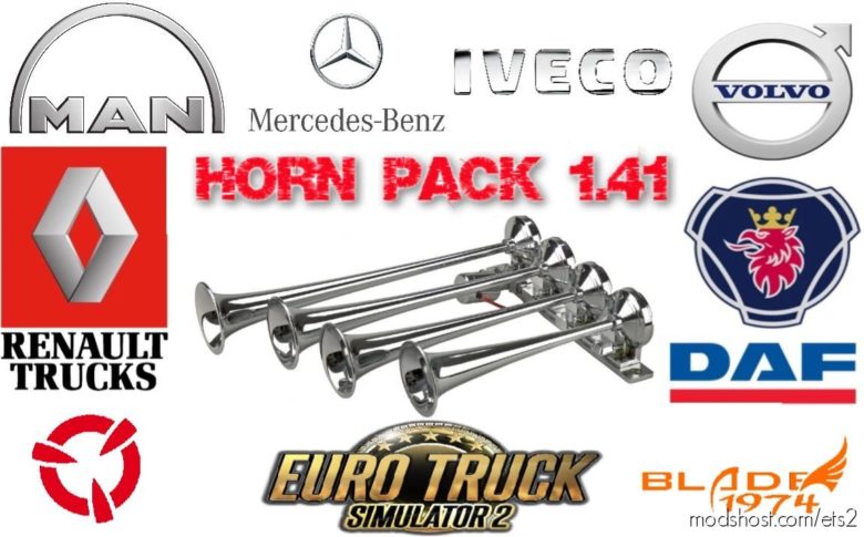 Horn Pack [1.41.X] for Euro Truck Simulator 2